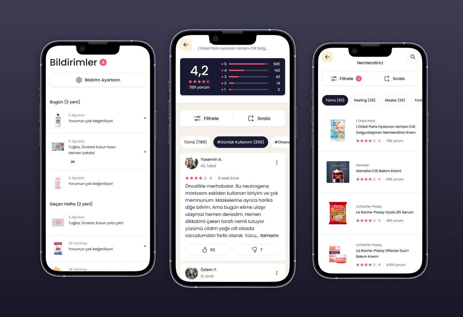 Samplico app – showing various App screens